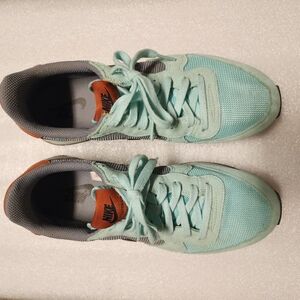 Nike Teal and Gray Sneakers